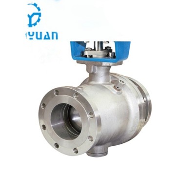 Hot Sale Wcb Floating Ball Valve Api6d Welding Ball Valve With Gear Box